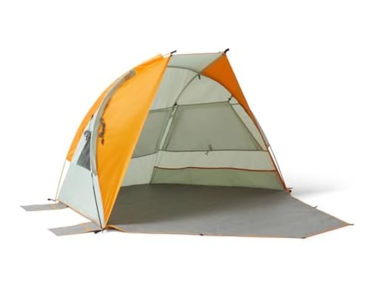 Amazon Basics Camping Sun Shelters, Gray and Orange, 7 x 4 x 4 feet (LxWxH)