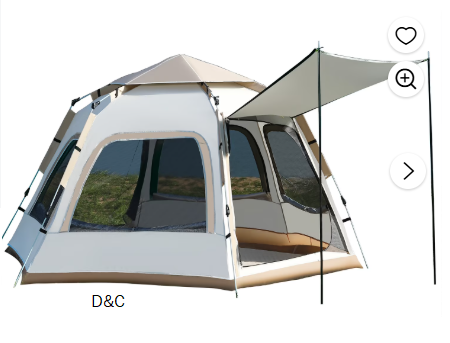 Mapskey 4-6 Person Tents for Camping,Portable Waterproof Large Glamping Tents for Outdoor Family