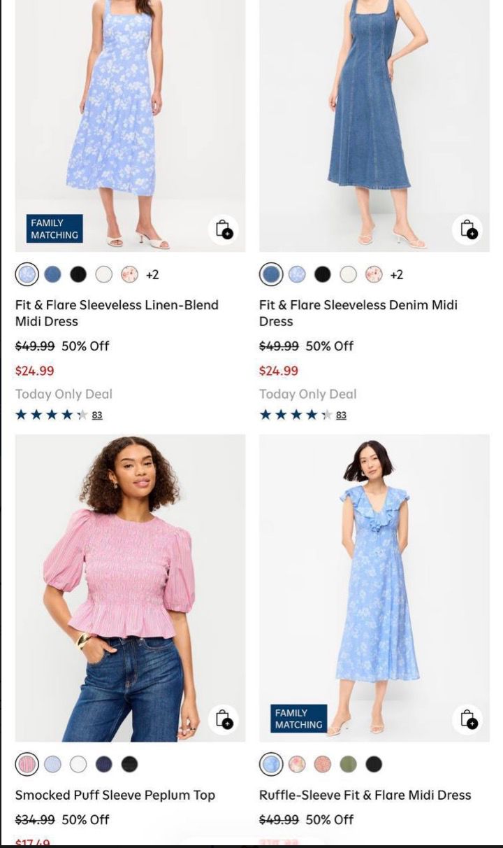 50% off Spring Refresh at Old Navy