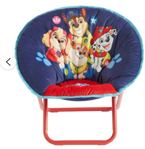 Nickelodeon’s Paw Patrol 19″ Toddler Mini Saucer Chair, Blue Polyester