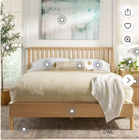 Better Homes & Gardens Lillian Spindle Bed, Queen, Natural Pine Finish