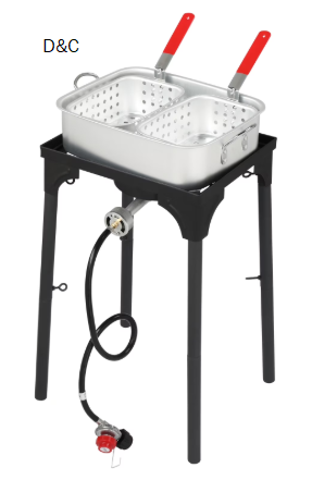 Zintown 18qt Propane Fryer Kit Turkey Fryer Fish Fryer Outdoor Propane Boil Pot w/ Thermometer