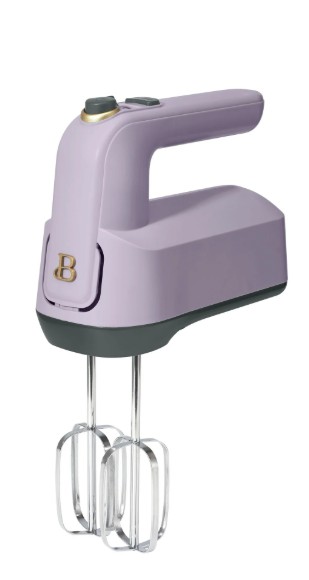 Beautiful 6-Speed Electric Hand Mixer, Lavender by Drew Barrymore