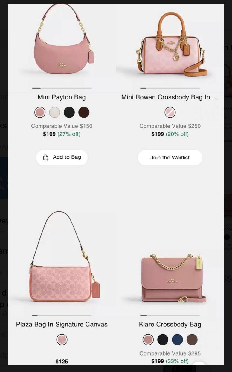 Coach Pink are back in stock!