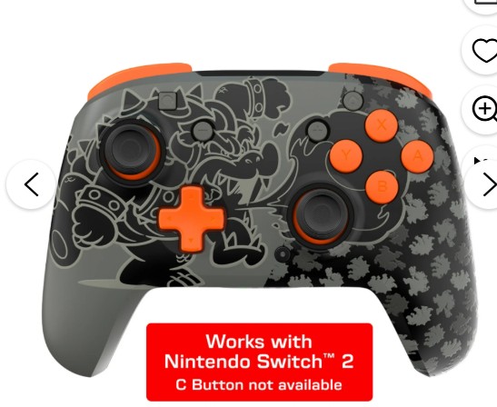 PDP Rematch™ Glow Wireless Controller for Nintendo Switch™, Bowser