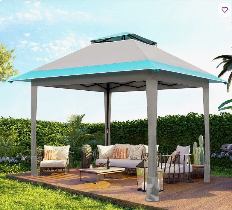 10 Ft. W x 10 Ft. D Metal Patio Gazebo