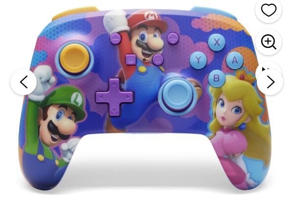 PowerA Enhanced Wireless Controller for Nintendo Switch – Color Splash Heroes