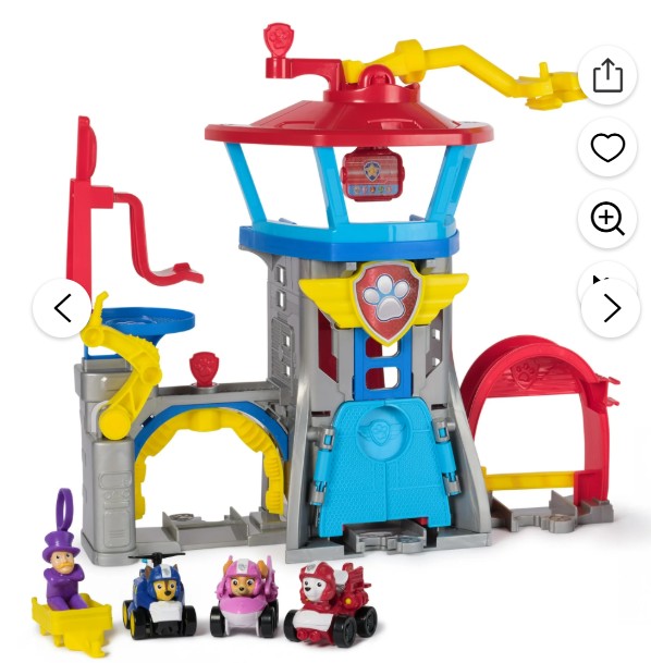 PAW Patrol: Air Rescue, Pup Squad Airport Playset with Chase, Marshall & Skye Vehicles for Kids Ages 3+