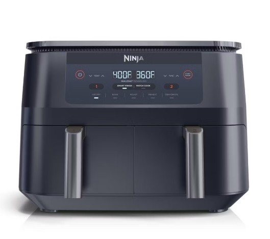 Ninja Foodi 6qt 2 Basket Air Fryer Gray DZ090GY