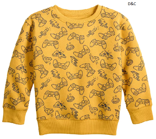 Boys 4-12 Jumping Beans® Graphic Fleece Crew Sweatshirt