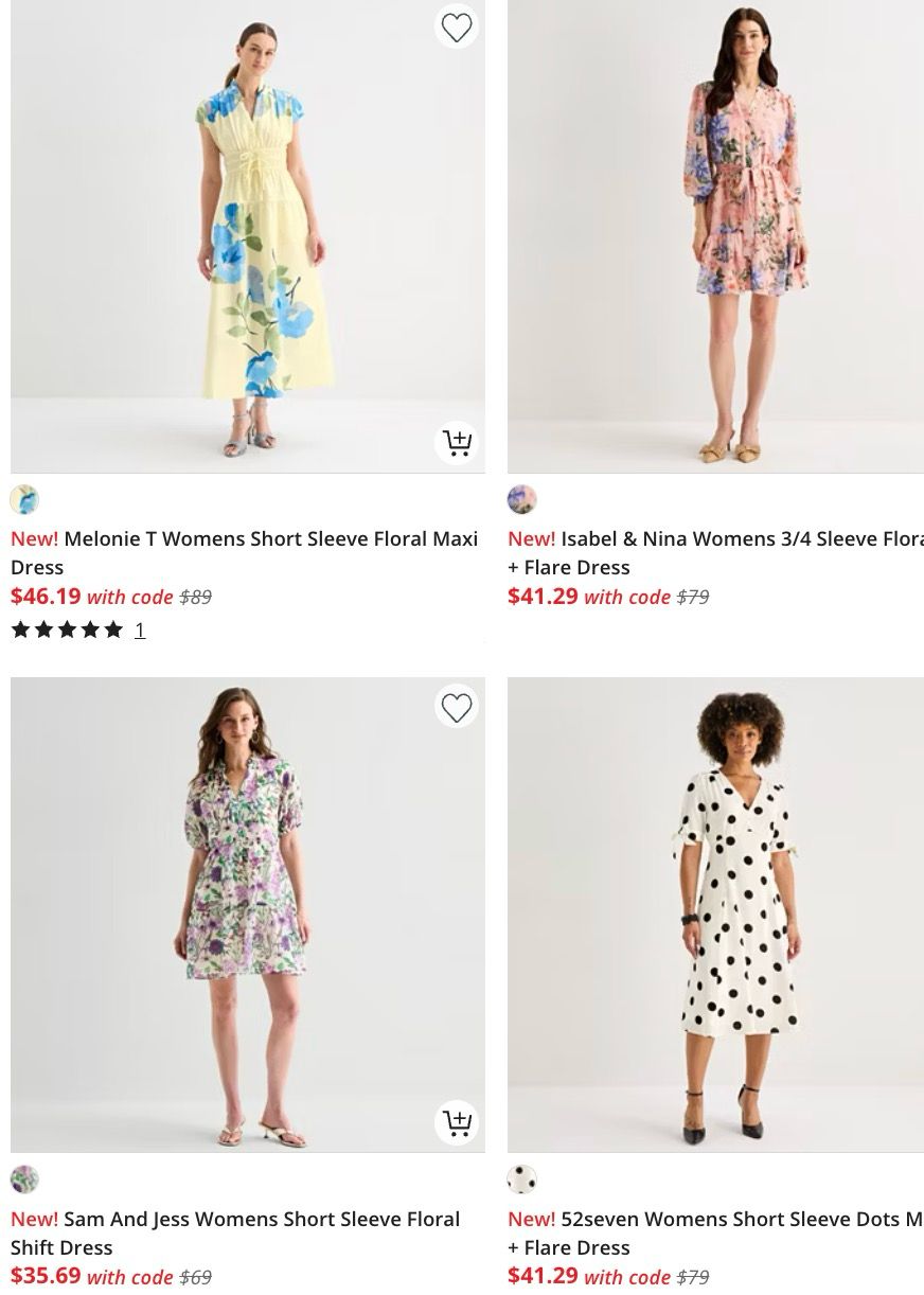 JCPenney: Up to 55% Off Easter Dresses