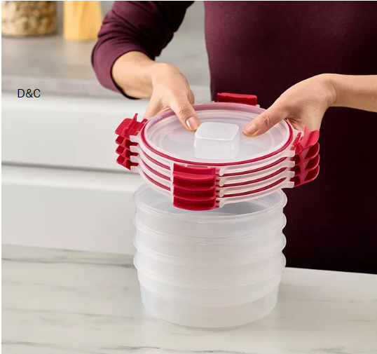 Nest Lock 8-Piece Round Food Storage Container Set