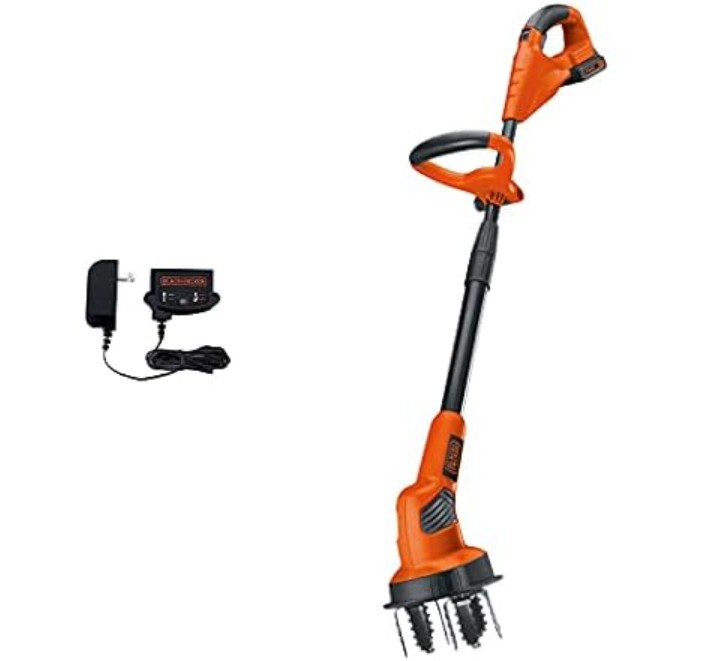 BLACK+DECKER LGC120 BLACK+DECKER 20V MAX* Lithium-Ion Cordless Garden Cultivator/Tiller Kit