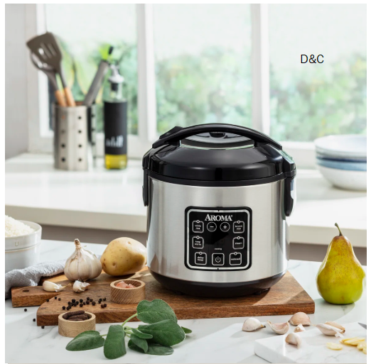 Aroma 8-cup (cooked) / 2qt. Digital Rice & Grain Multicooker (ARC-5104SB)