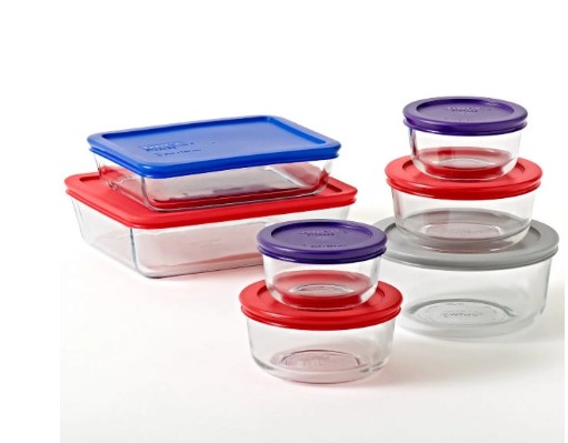Pyrex Simply Store Glass Bakeware Set, 14 Piece