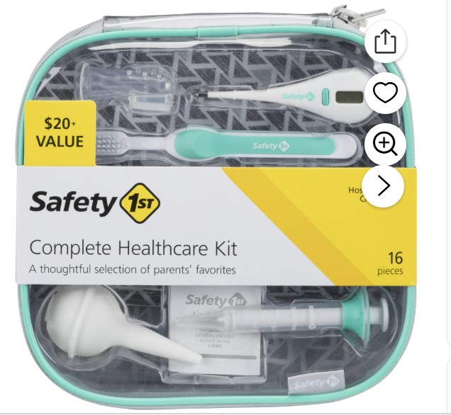 Safety 1st Complete Healthcare Kit, Pyramids Aqua, Infant