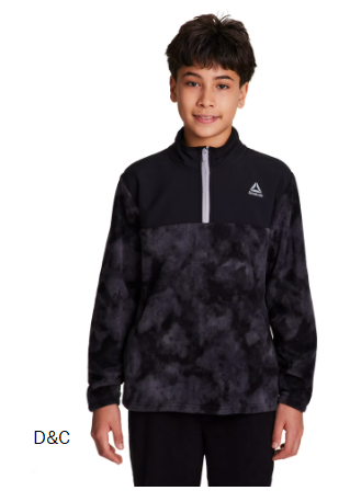 Reebok Boy’s Athletic Polar Fleece Pullover Hoodie, Sizes 4-18