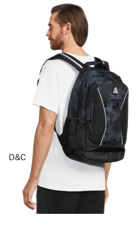 Reebok Unisex Adult Laredo 19.5″ Laptop Backpack, Black Camo