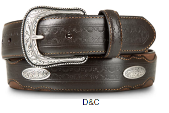 Blue Mountain Men’s Leather Western Belt, 1-1/2 in.