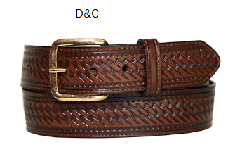 Blue Mountain Men’s Leather Western Belt
