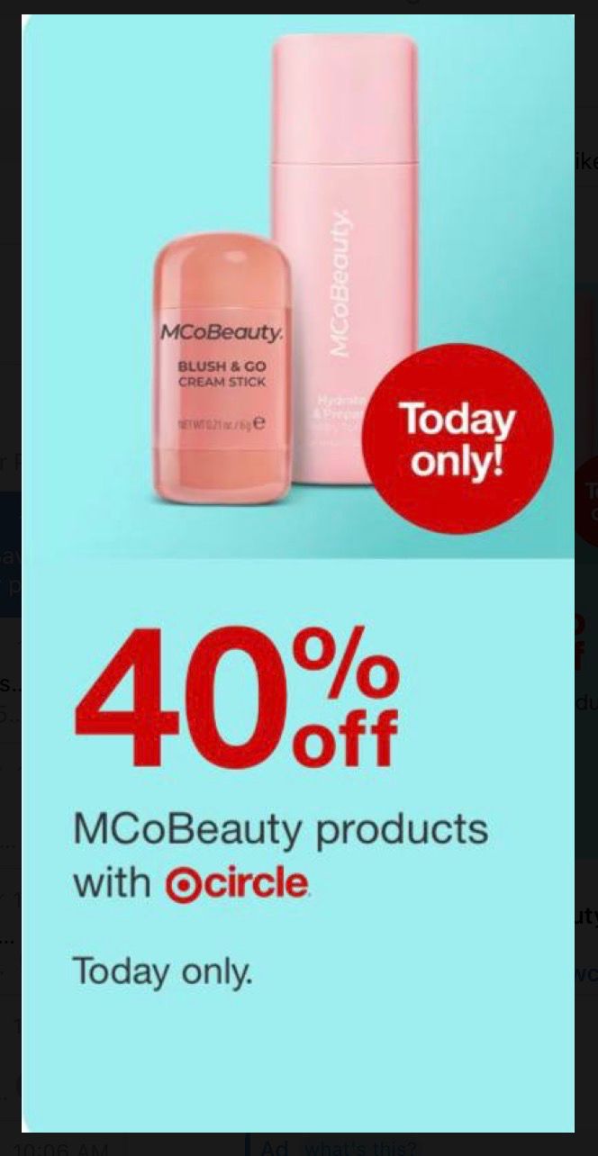 Target: Save 40% on select MCoBeauty products