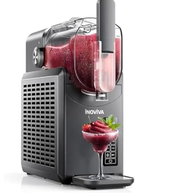 Slushie Machine, 88 oz INOVIVA Slushy Machine for Home with Self-Cleaning Function, No Ice Needed, Professional Frozen Drink Maker, 5 Preset Programs, Frozen Margaritas, Frappés, Milkshake, and More