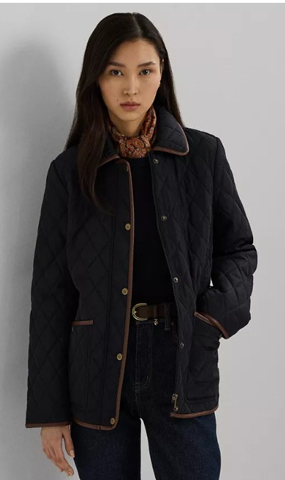 Women’s Quilted Velboa-Lined Coat