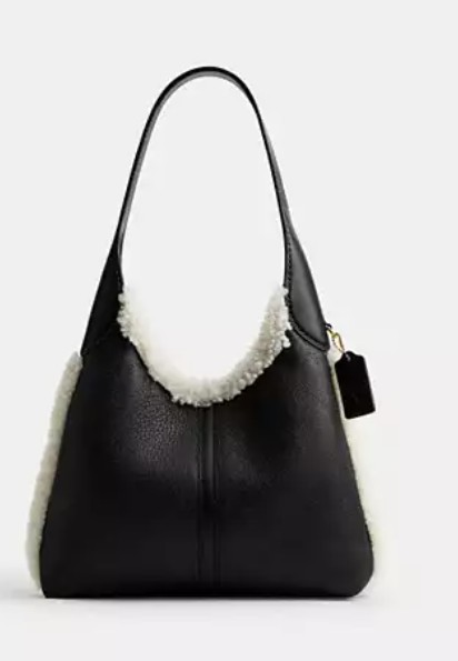 Brooklyn Shoulder Bag 28 In Shearling