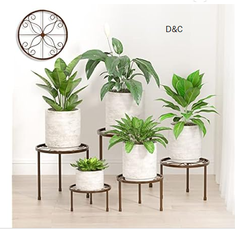 (5-Pack) Decent Metal Plant Stands