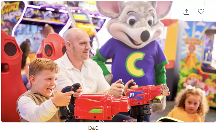 Chuck E. Cheese Family Play & Pizza Package still available