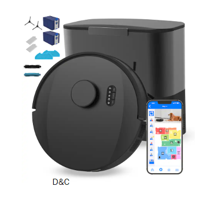 bObsweep – UltraVision Pet Self-Empty Robot Vacuum & Mop, 180-Day Capacity, 13,000 Pa, Object-aware Privacy First U.S. Engineering – Gunmetal