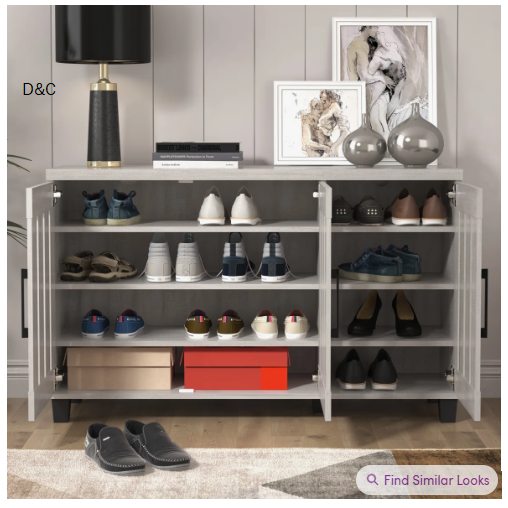 Banos 16 Pair Shoe Storage Cabinet