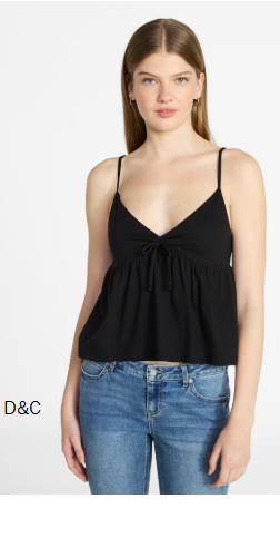 No Boundaries Babydoll Cami Top, Women’s XXS-XXL