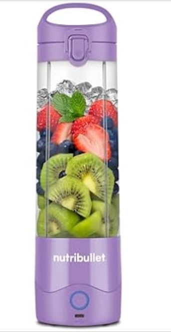 nutribullet Portable Blender, Cordless, 20oz Vessel, Personal Blender, USB-C Rechargeable, Light Purple, NBPB50100LP