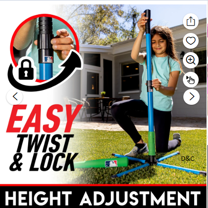 Franklin Sports MLB XT Youth Batting Tee Set – Kids Teeball Set