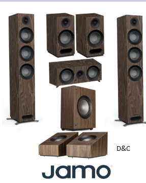 Jamo S 809 7.1 Home Theater Pack, Walnut.