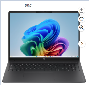 HP OmniBook 3 16 inch Next Gen AI PC 2K IPS Display Windows Snapdragon X 16GB 512GB SSD Mica Silver