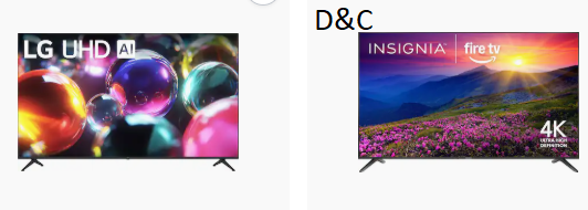 Upto 50% off on big size TV’s