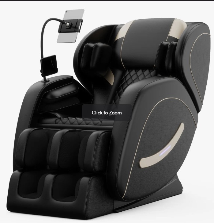 CloudRest Zero Gravity Full Body Massage Chair with Heat Foot Rollers Bluetooth Audio and 5 Auto Modes