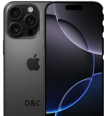 Restored Apple iPhone 16 Pro – Carrier Unlocked – 128GB Black Titanium (Refurbished)