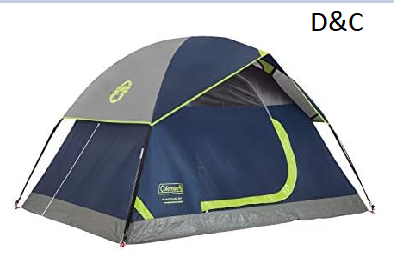 Coleman Sundome Camping Tent with Rainfly