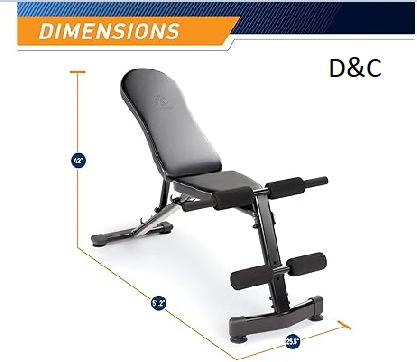 Marcy Multi-Purpose Adjustable Workout Utility Weight Bench for Full Body Upright, Incline