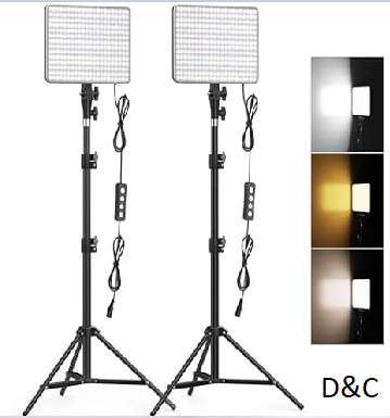 Anautin 30W Upgraded Photography Lighting Kit – 2-Pack LED Video Lighting for Video Recording