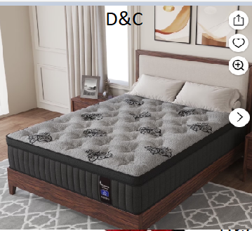 Viscountess King Mattress 10inch Hybrid Mattress in a Box with Gel Memory Foam Innerspring Medium Firm