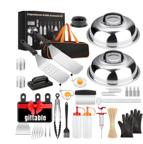 Griddle Accessories Kit 140 Pcs for Blackstone Camp Chef Professional Griddle Grill BBQ Spatula