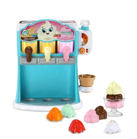 LeapFrog Count & Swirl Ice Cream Maker with Accessories, Baby and Toddler Toys