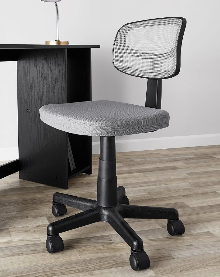 Mesh Task Chair featuring a breathable back and padded seat for all-day support.
