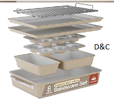 Bakken 8-Piece Stackable Bakeware Set