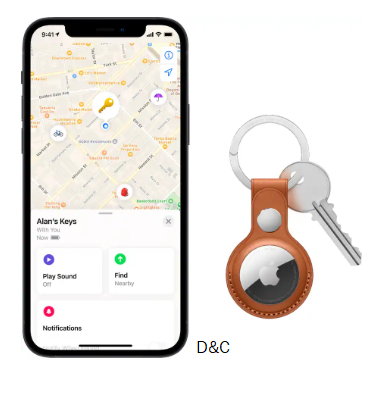 Apple – AirTag (4-Pack) (1st Generation) – 2021 – Silver