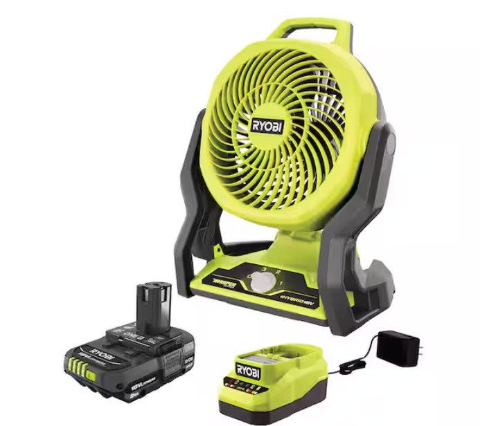 ONE+ 18V Cordless Hybrid WHISPER SERIES 7-1/2 in. Fan Kit with 2.0 Ah Battery and Charger